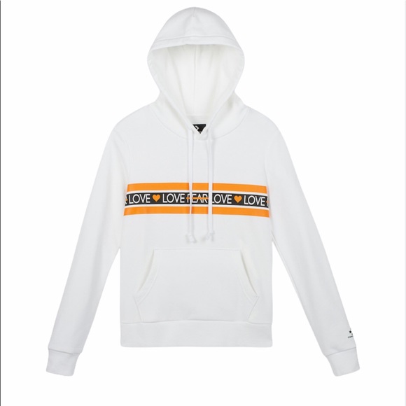 💖MEGA SALE💖 Converse Women's Love the Progress Print Hoodie 10020576-a01 - Picture 5 of 7